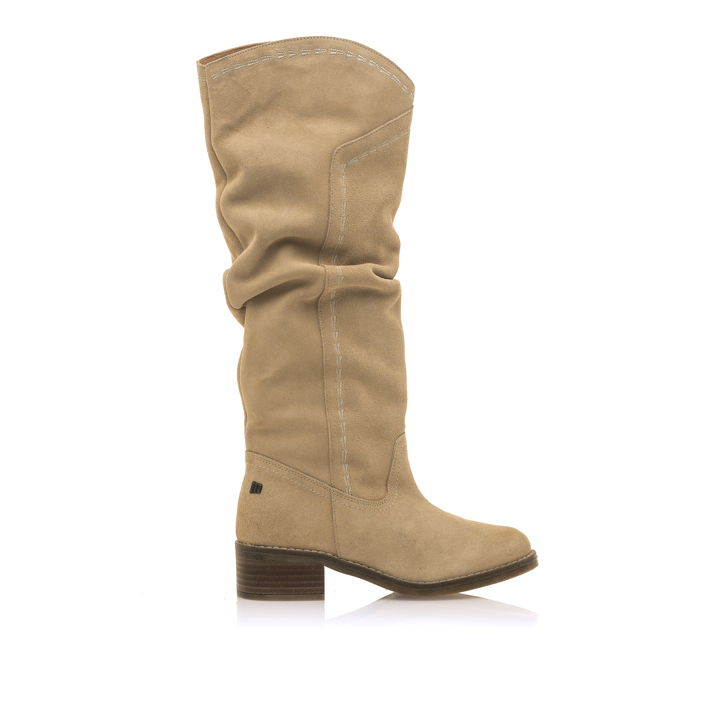 Botas planas deals beige mujer